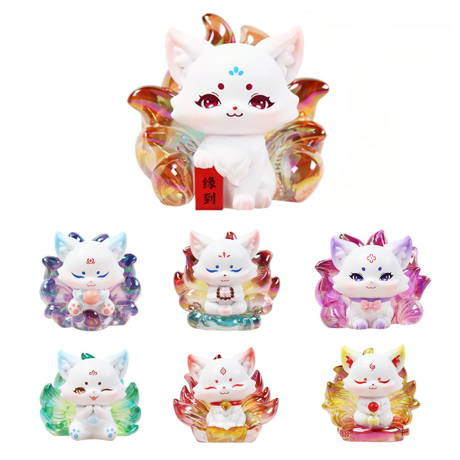 LuckyFuku 9タイトルセット Amazon.com: Nine Tailed Fox Series Blind Box Figure 1 Piece