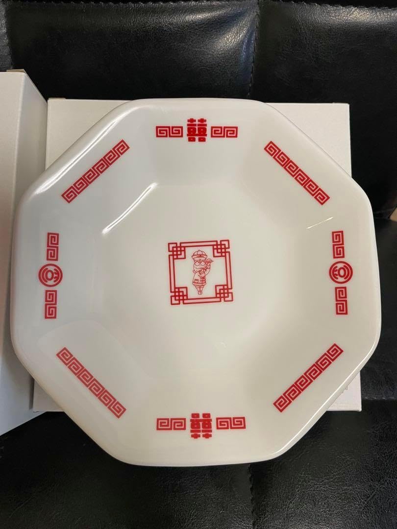 ピーナッツくん黄豆飯店 どんぶり 八角皿 レンゲ 3点セット