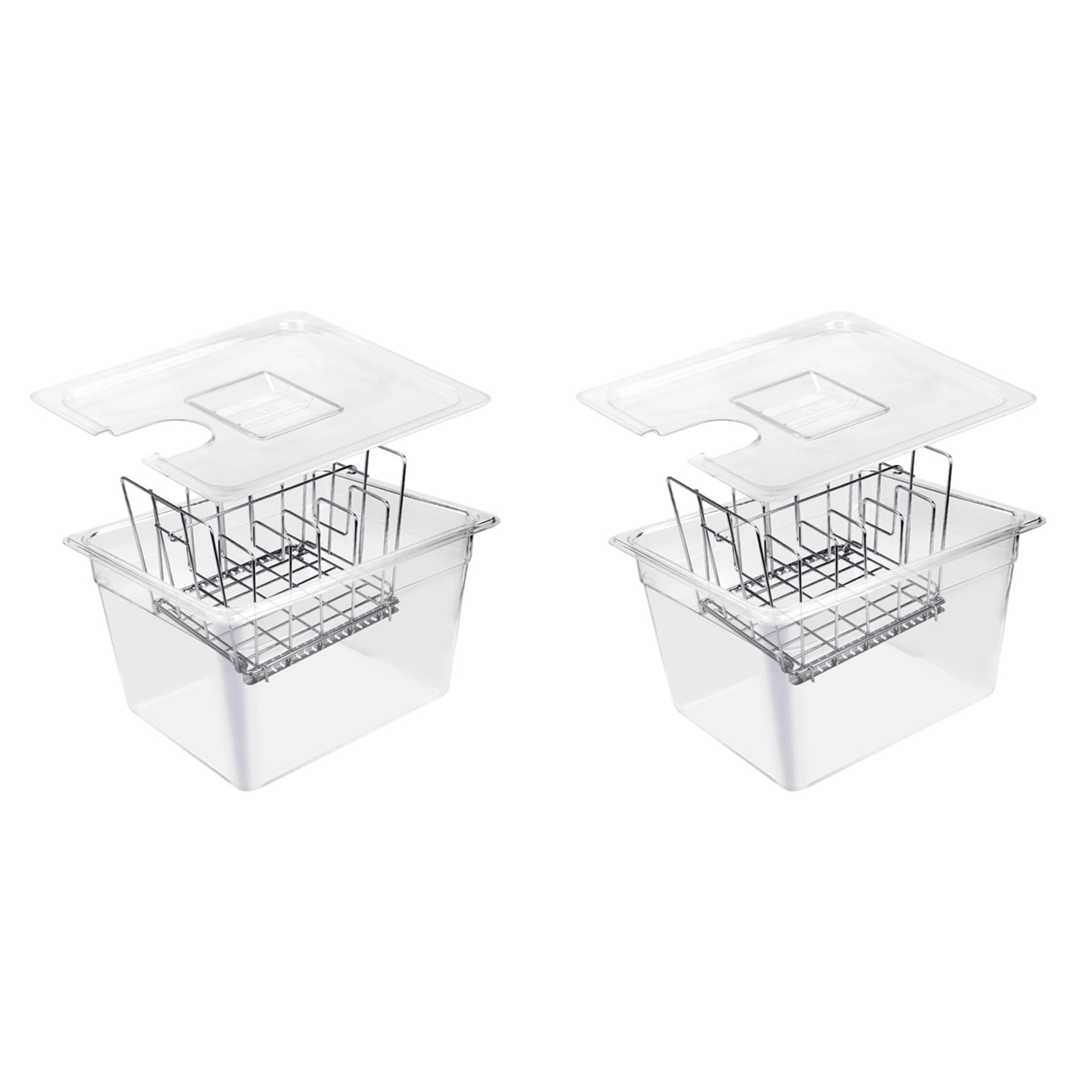 Machine de cuisson sous vide et récipient 11L avec séparateurs inox