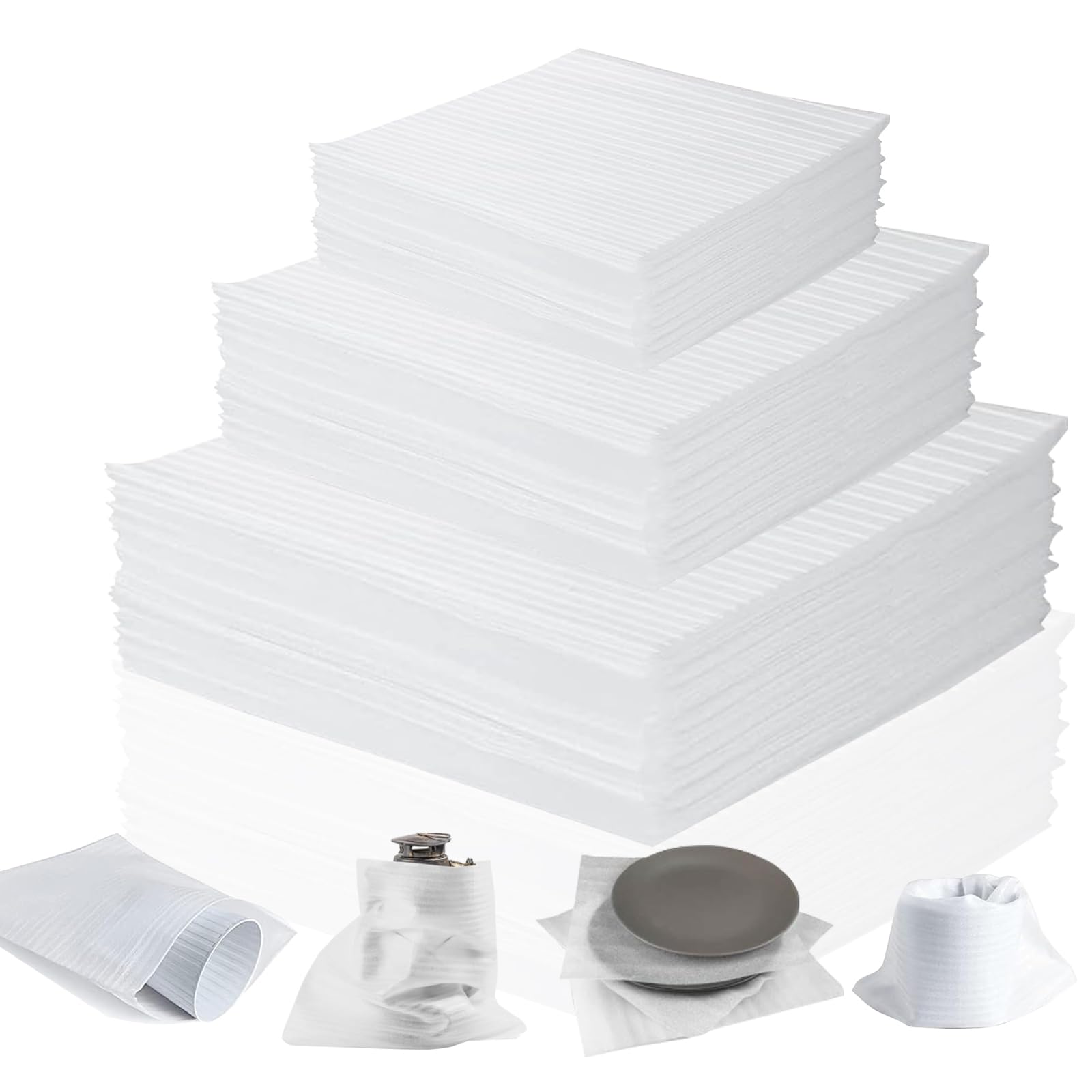 120 Pcs Mousse Demenagement Cartons, Feuilles Mousse Papier Bulle Déménagement Carton Pour Cartons Déménagement Vaisselle, Plats, Assiettes, Verres Emballage