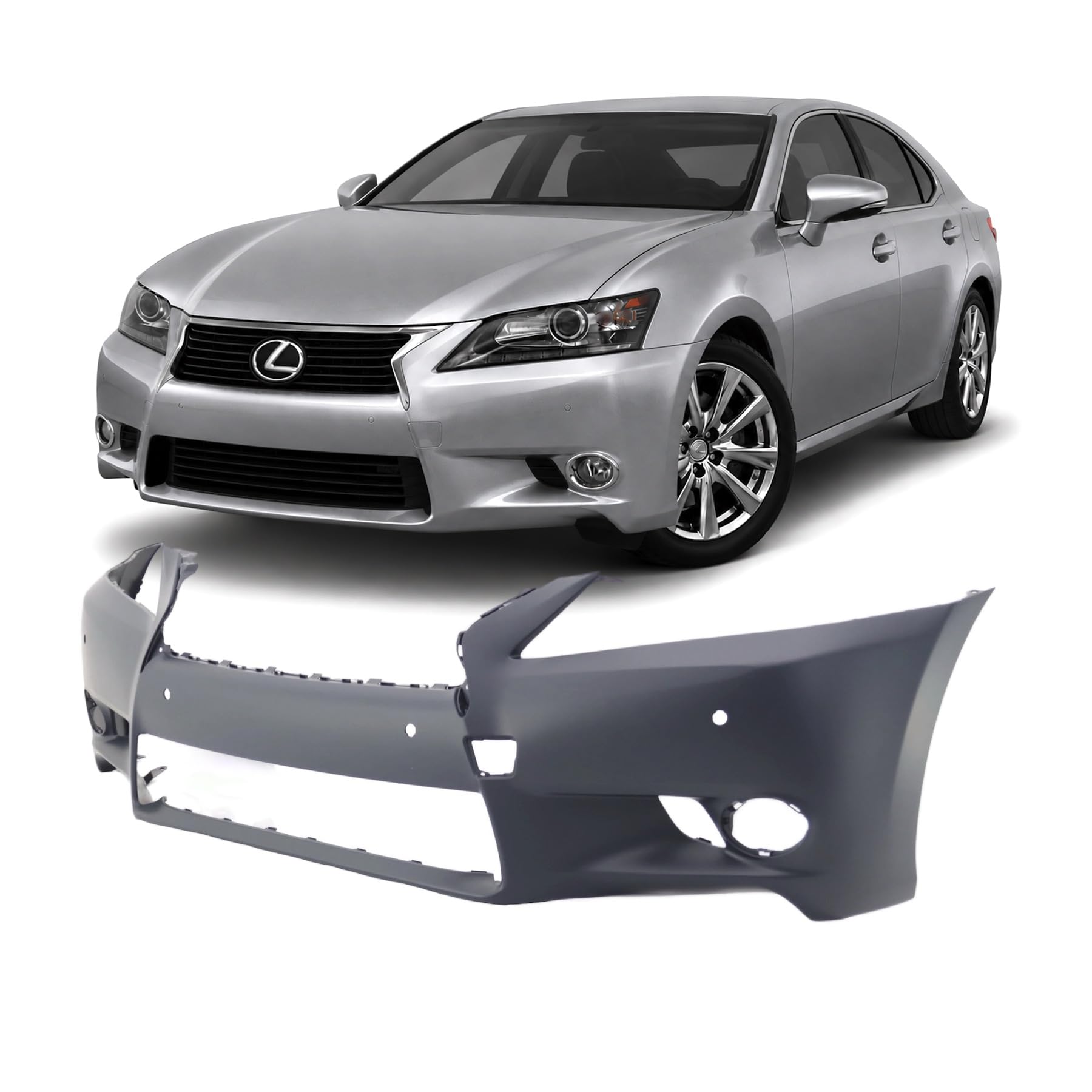FitParts Compatible with Lexus GS350/GS450h 2013–2015 Front Bumper Cover