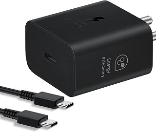 Original 25W Type-C SuperFast Adapter Charger with Cable for Samsung Galaxy M54 5g / M53 5g / M33 5g / M23 / M62 / M52 / M... Price In India