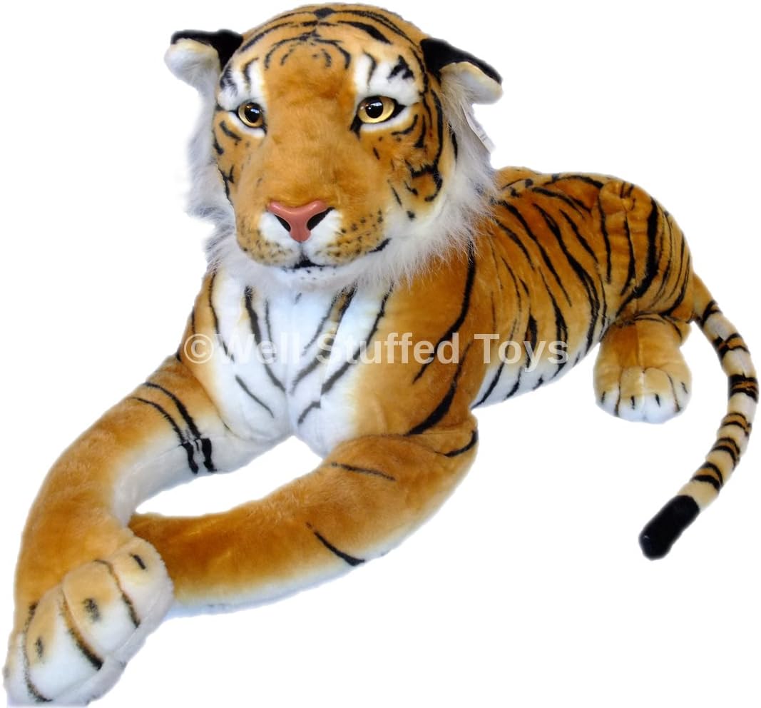 Large Brown Tiger Stuffed Soft Plush 160cm 63"