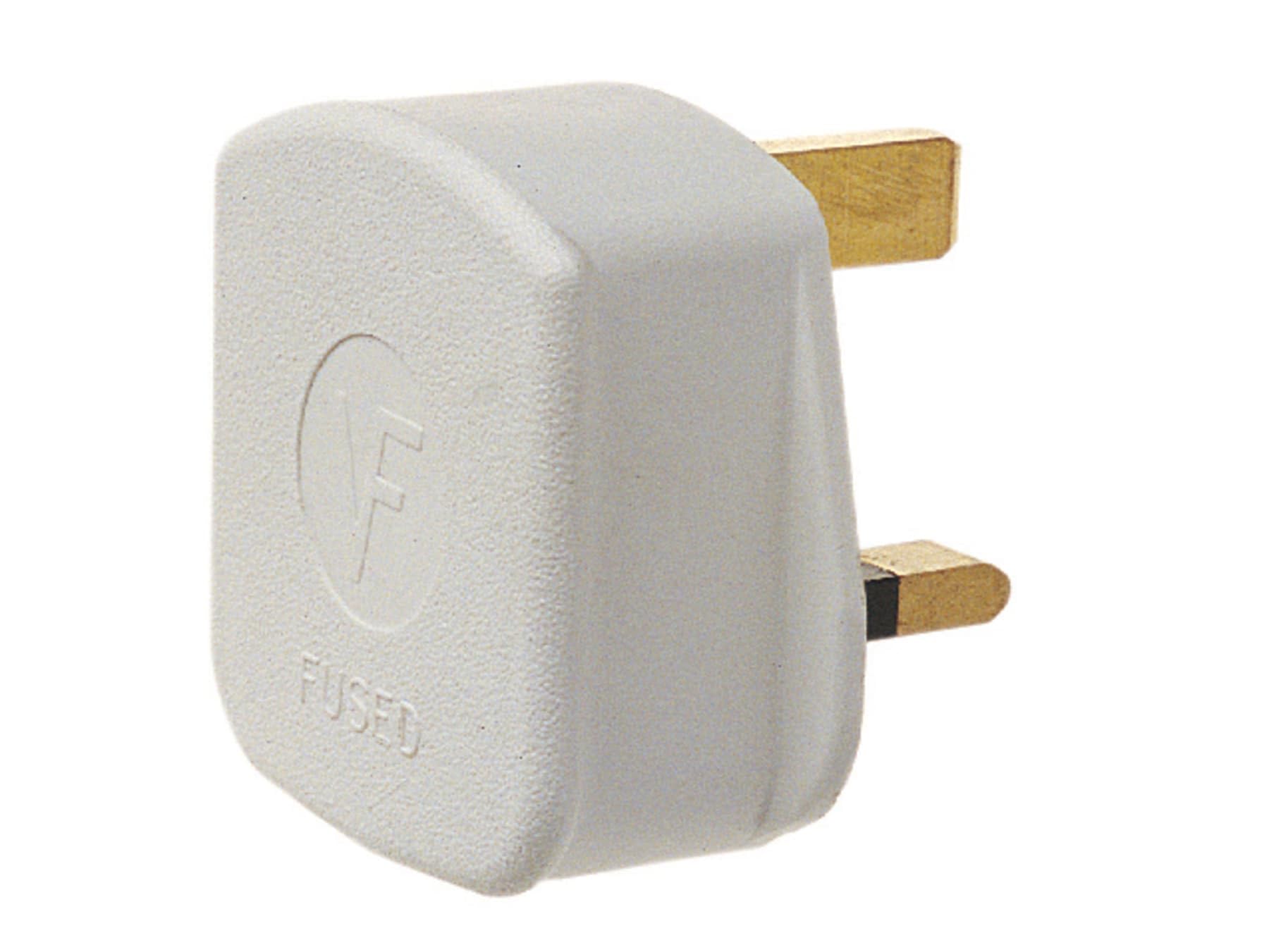 Dencon 6283WNB 3 Pin Rubber Plug 13A White
