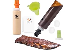 BBQ Sauce Bottles with Basting Brushes