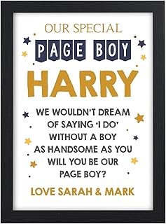 PERSONALISED Will You Be My Page Boy? - Be My Pageboy, Ring Bearer, Ring Security Gifts for Boys, Son, Kids - Be My Usher, Best Man, Groomsman Gifts - Page Boy Proposal Gifts
