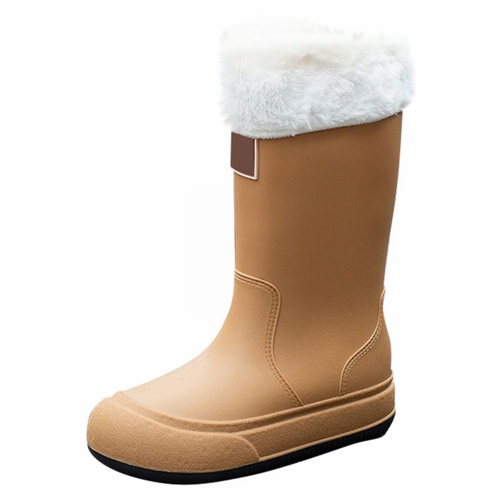 Botas de goma para mujer, forradas, botas de lluvia, impermeables, botines de trabajo, botas de Wellington, botas de lluvia, botas de agua, botas de agua, botas de jardín