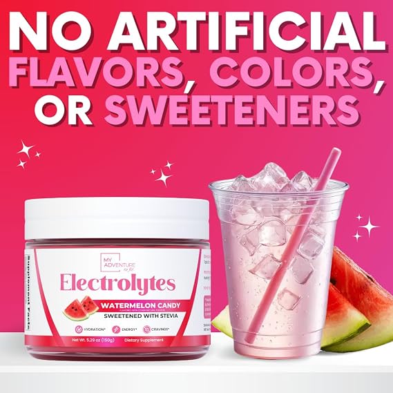 Electrolytes Powder Watermelon Sugar Free Hydration Drink Mix 30 Servings