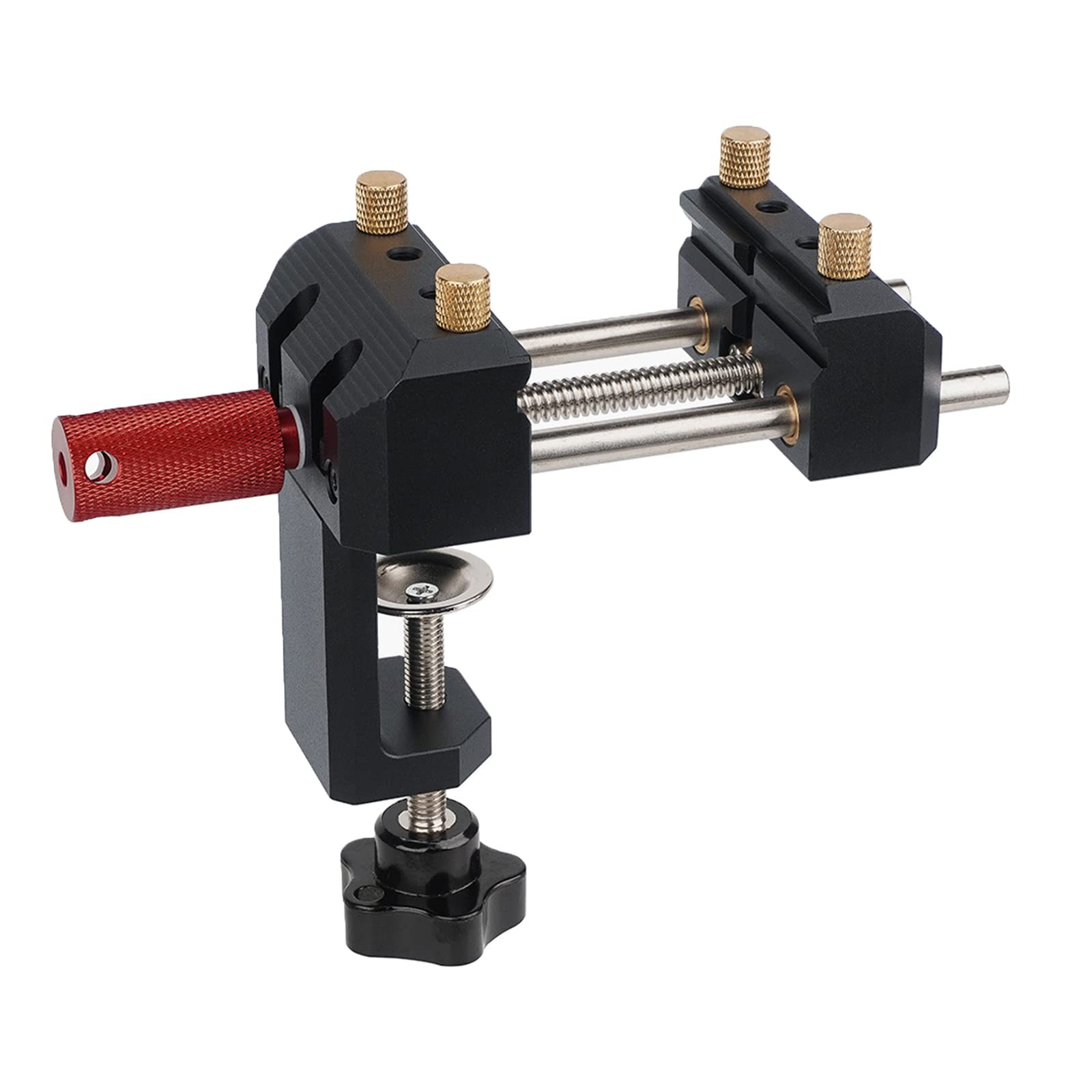 Buxuaaaa Black For Bench Vise Aluminum Small Table For Bench Vise Clamp Portable Jewelers Craft Hobby Woodworking Clamp Clamping For Workbench Grips Woodworker Heavy Duty Table Woodworking Metal Clip