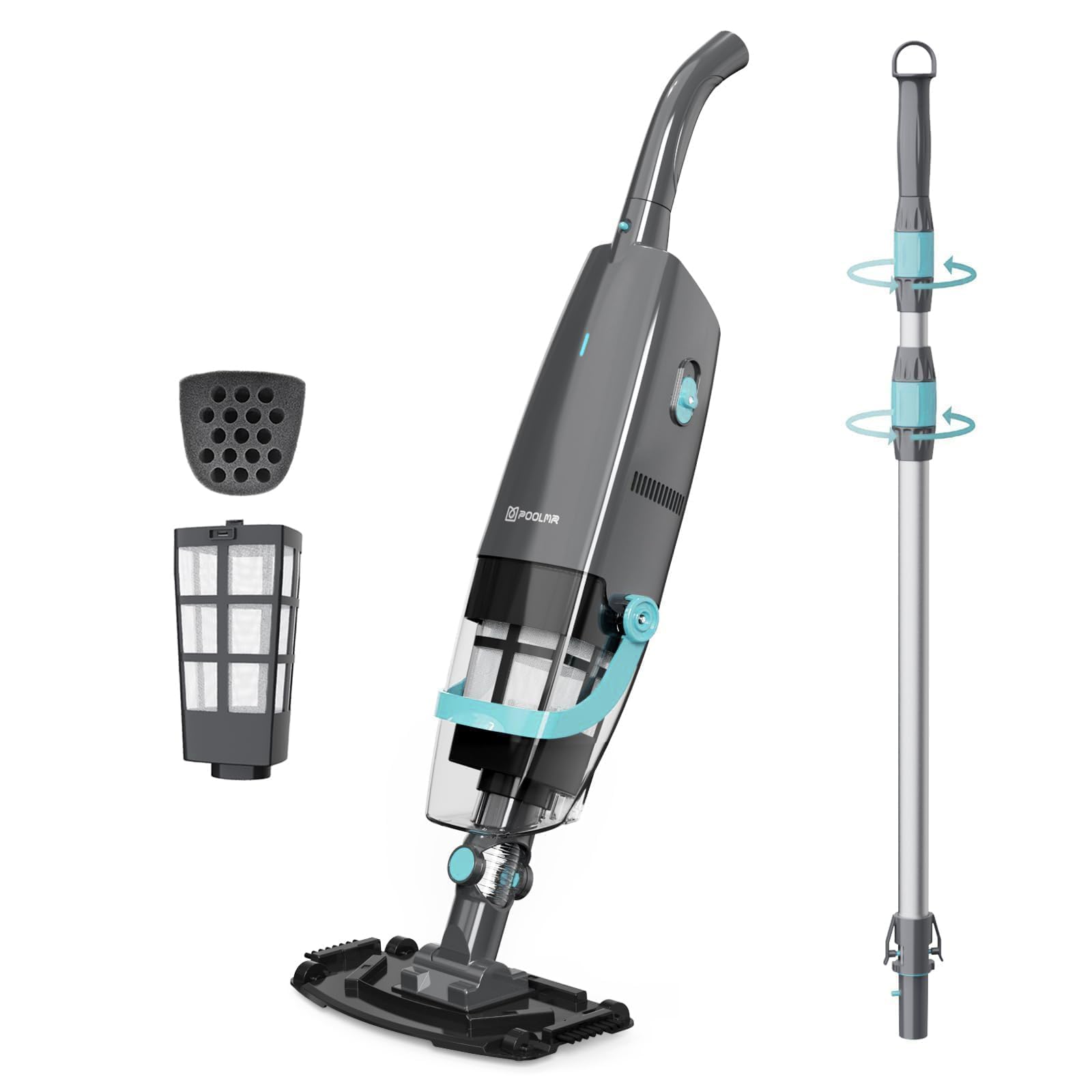 Cordless Handheld Pool Vacuum for Above & Inground Pools