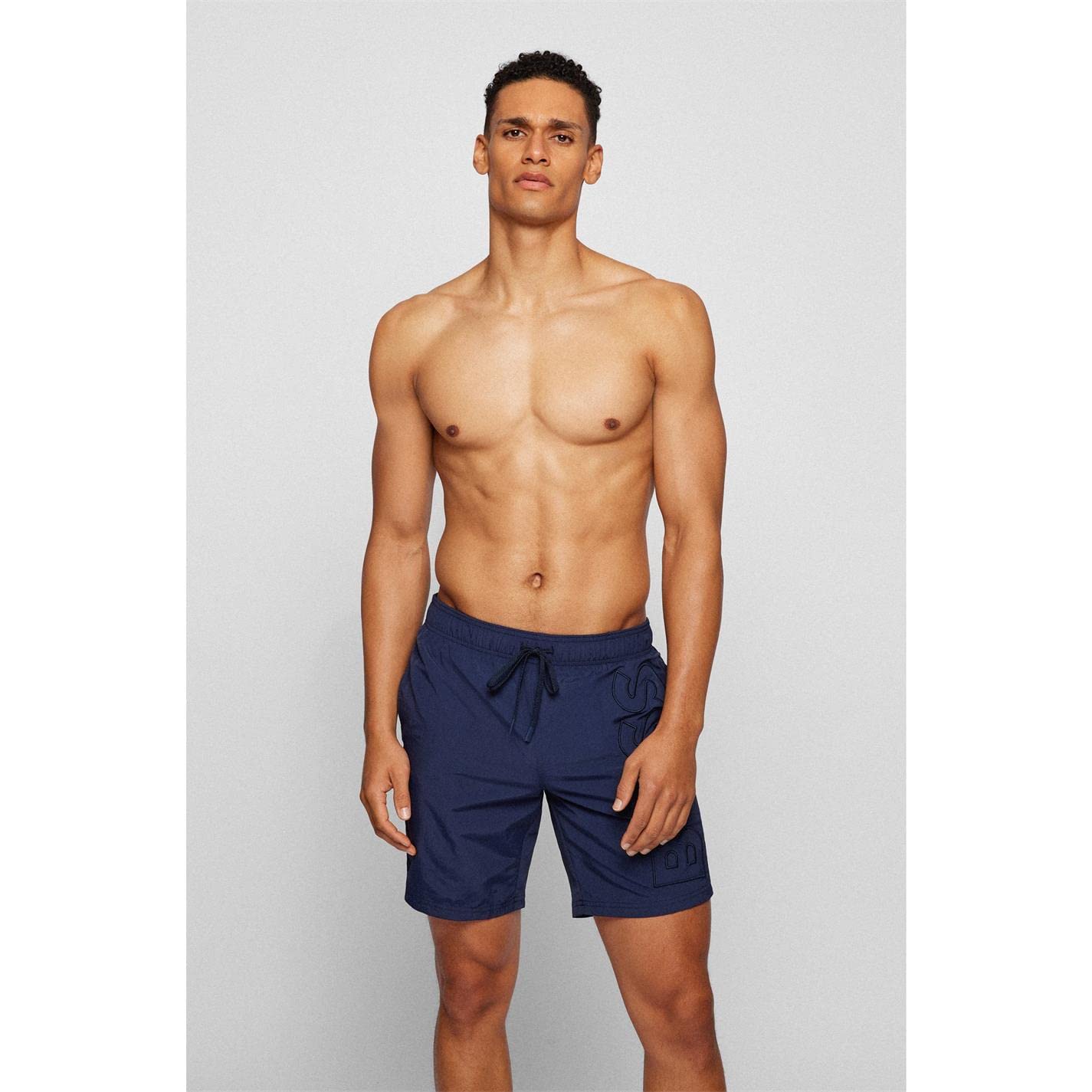 BOSS Badeshorts Mit 3D-Logo-Stickerei