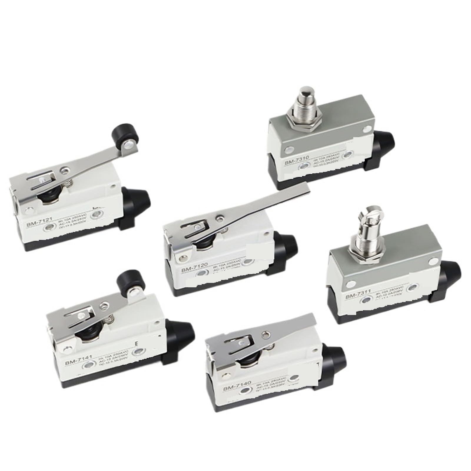 1 pz 10A 250V AC Interruttore impermeabile AZ-7312 AZ-7311 AZ-7121 AZ-7310 Interruttore di finecorsa 1NO 1NC Leva a rullo orizzontale piccola(AZ-7120,1NO 1NC_2PCS)