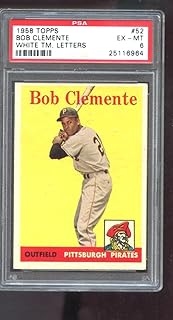 Roberto Clemente Card 1958 Topps #52 PSA 6