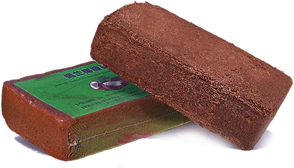 Coir Brick Organic Coconut Fiber Compressed Growing Medium Potting Soil for Seedlings,Rooting,Vegetables,Berries,Roses,Orchids,House Plants (1 pc)
