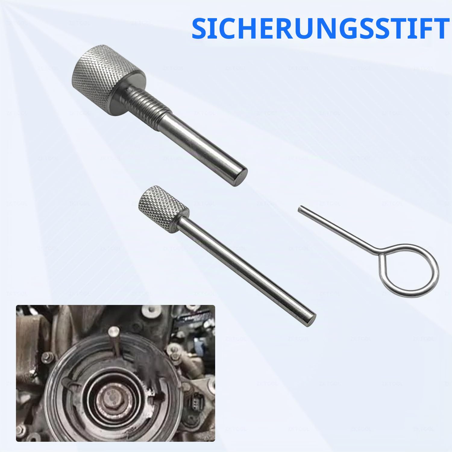 ZKTOOL Motorriemen-Zeitsteuerungswerkzeug, Kompatibel mit Ford 1,0 SCTI ECOBOOST 3-Zylinder-Benzinmotor, Werkzeug für die Einstellung des Zahnriemens, 303-1605/1 und 303-1605/2