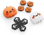 GeekShare Cross D-Pad Button Caps Thumb Grips Set,Silicone ABXY Key Buttons Sticker Compatible with Switch/OLED Joy Con (Pink & Yellow)