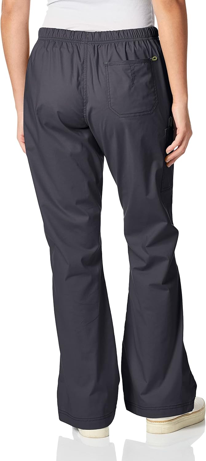 WonderWink Womens Grace Flare Leg Cargo PantMedical Scrubs Pants - Image 3