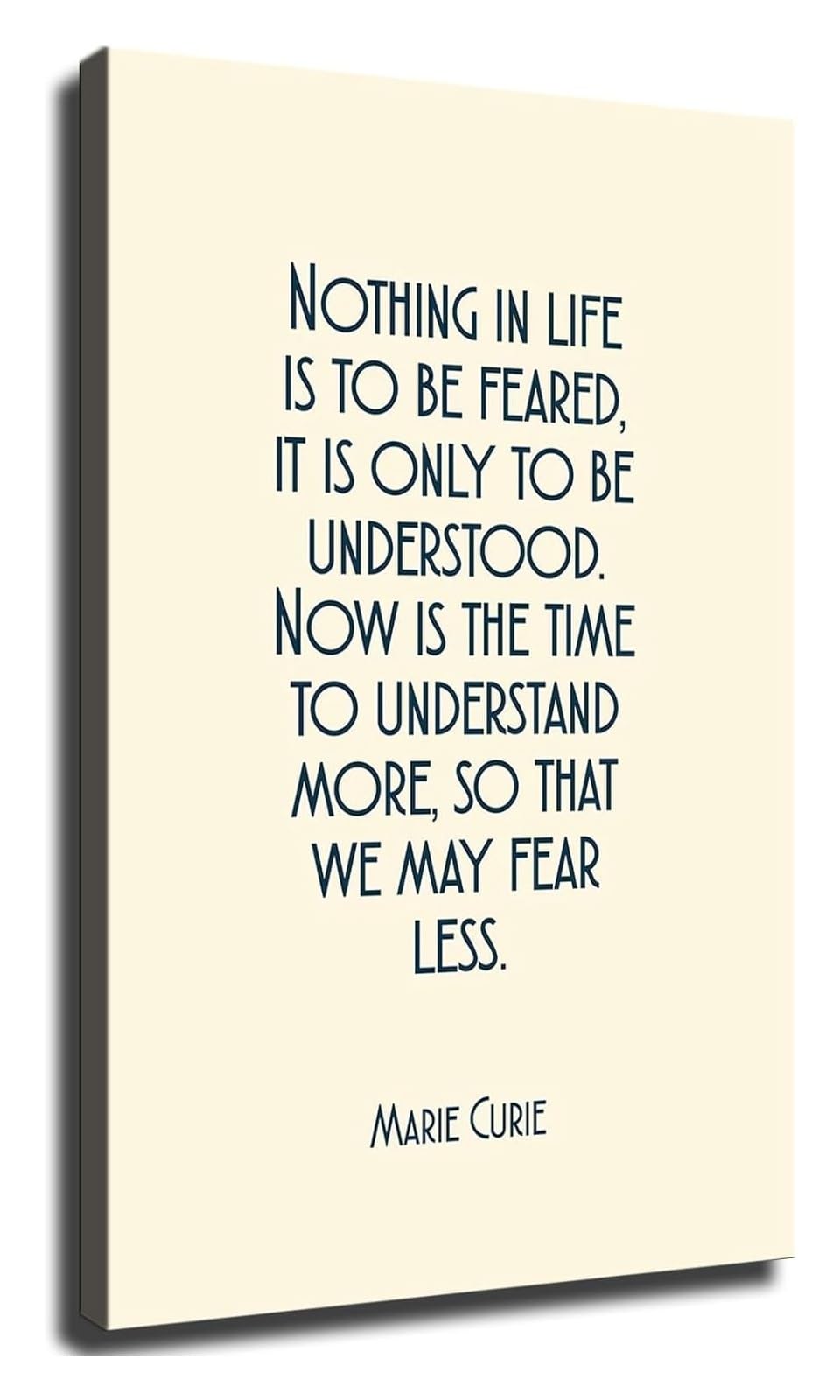 PKNVKZIDK Womens History Month Decor Marie Curie Quote Poster Science Classroom Wall-Art Motivational Poster for STEM School Decor Unframed,12x18inch(30x45cm)