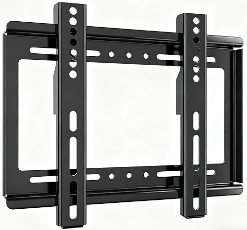 Soporte de pared para TV de perfil bajo fijo para televisores LED, LCD y plasma de 14 a 43 pulgadas, pantalla plana, soporte universal para monitor