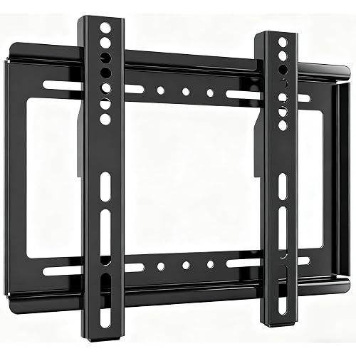 TV Wall Mount Bracket Low Profile Fixed for 14-43 Inch LED, LCD and Plasma TVs Flat Screen, Universal TV Monitor Mount Fits 8" Wood Studs VESA 200x200mm by Nuyoah