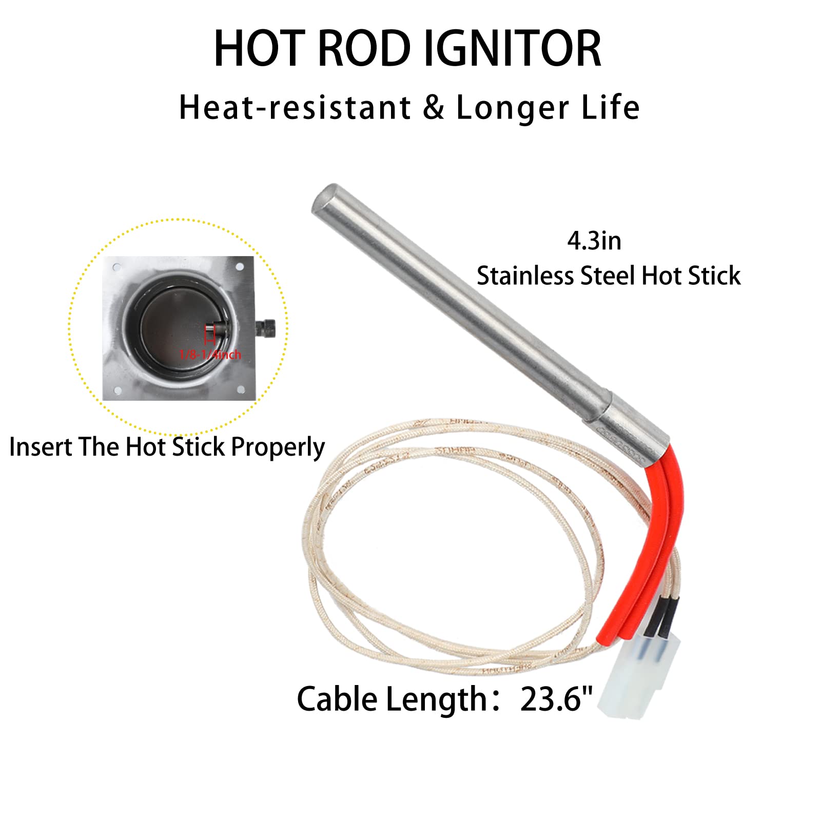 Feuerbrenntopf & Hot Rod Zünder Set – Ersatz Für Traeger & Pit Boss Pelletgrills