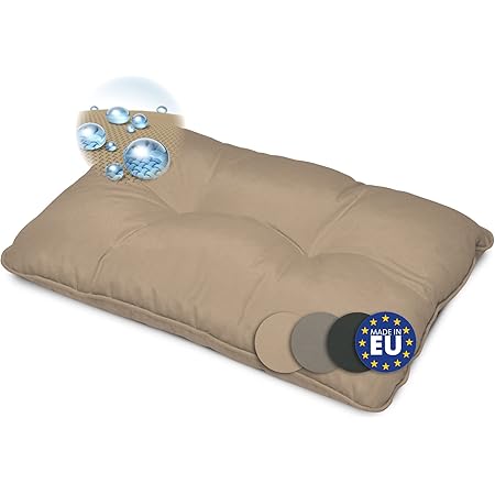 Beautissu Flair Lounge Outdoor Kissen wasserabweisend Sitzkissen Blau