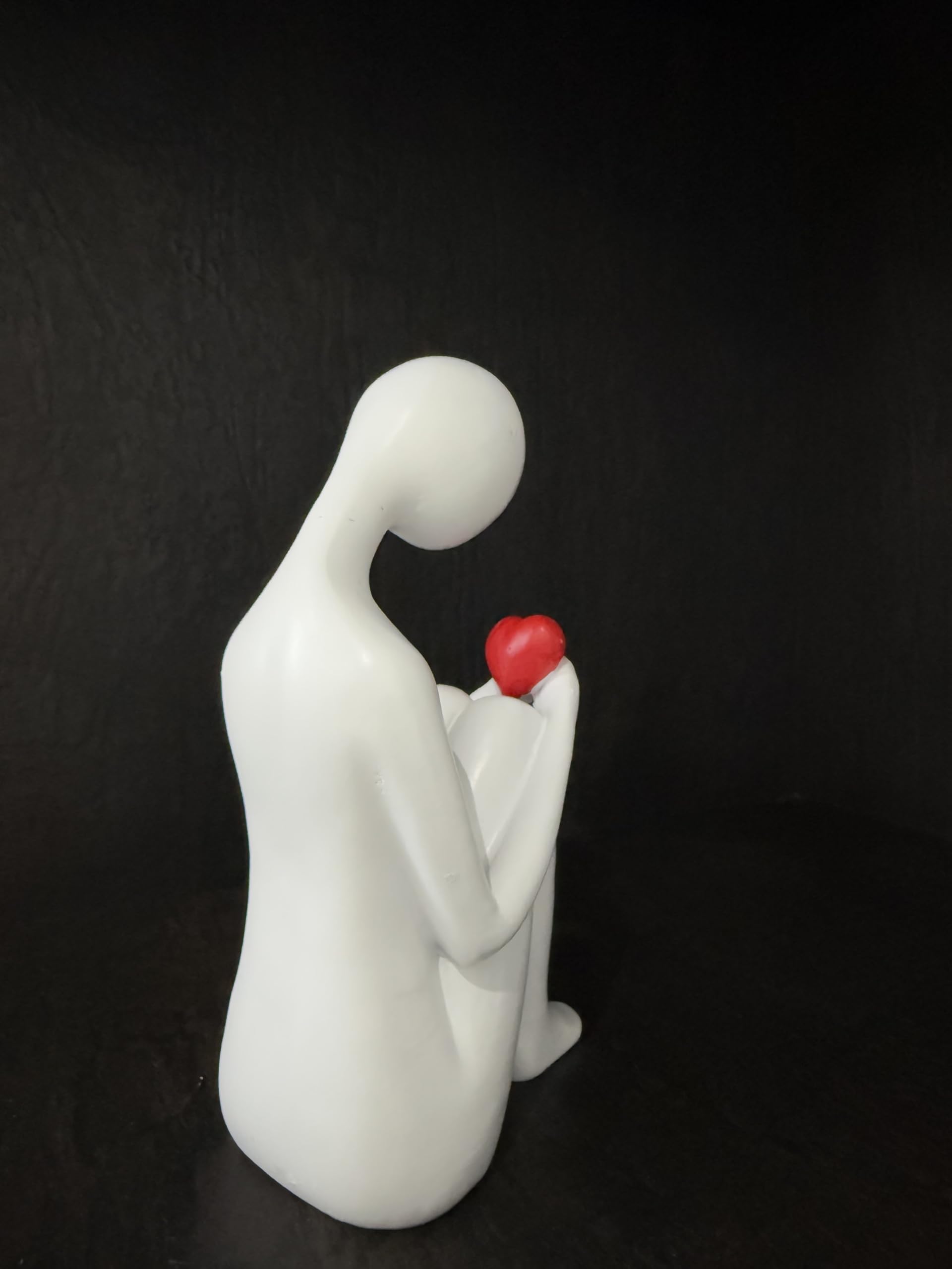 Haute Collage Finding Peace in Remembrance heartfelt sculpture quiet reflection solace lost loved one grief hearache (White) - Image 3
