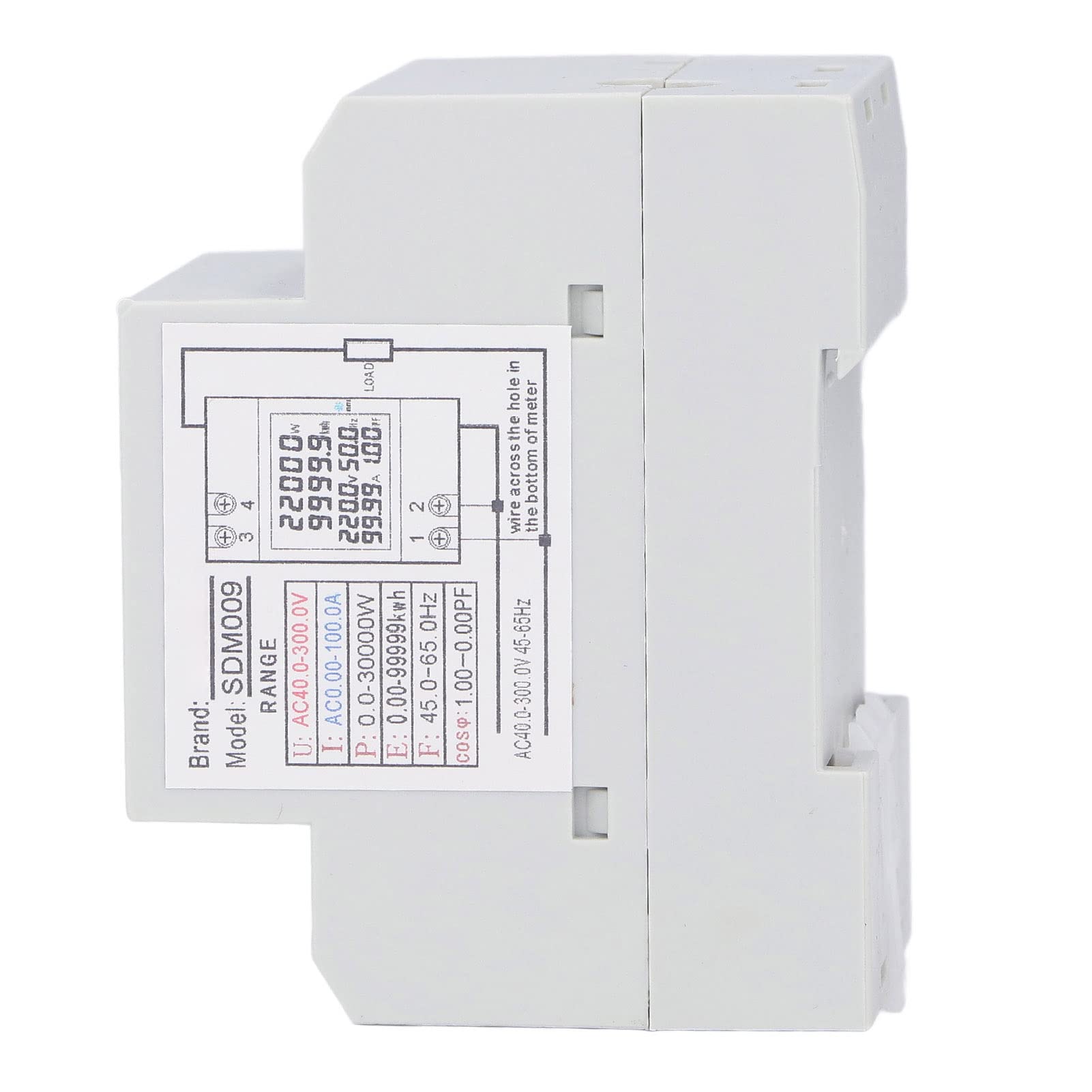 Multimetr LCD do montażu na szynie Cyfrowy miernik napięcia i prądu Tester mocy z transformatorem AC40-300V