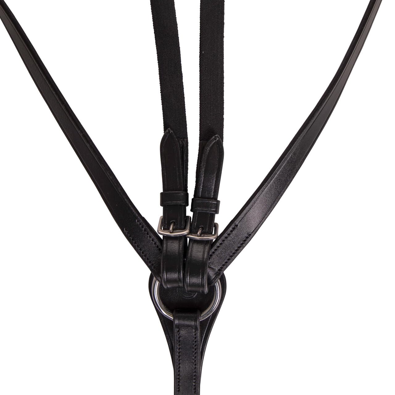 NETPROSHOP Leder Vorderzeug Basic Pro mit Abnehmbarer Martingalgabel Pony Cob Full, Groesse:Full, Farbe:Schwarz