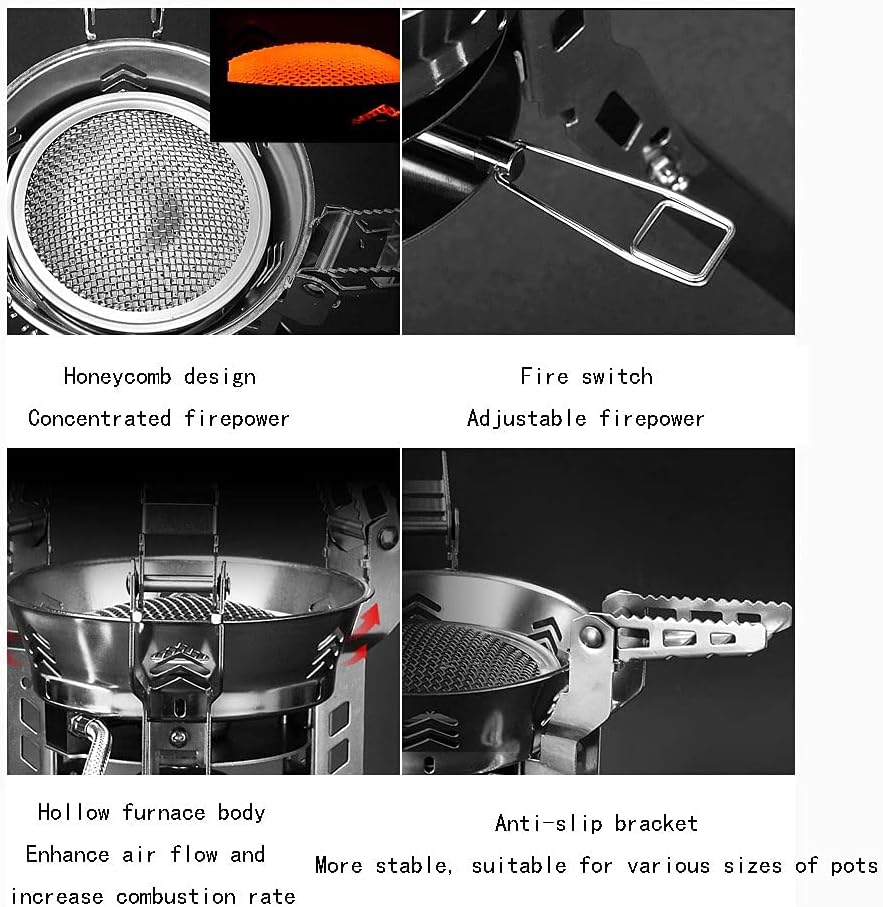 Grills STOVES Camping Backpacking Stove Portable Foldable Burning Wood Stove for Outdoor Hiking Picnic BBQ Stainless Steel for Outdoor Cooking Picnic and BBQ