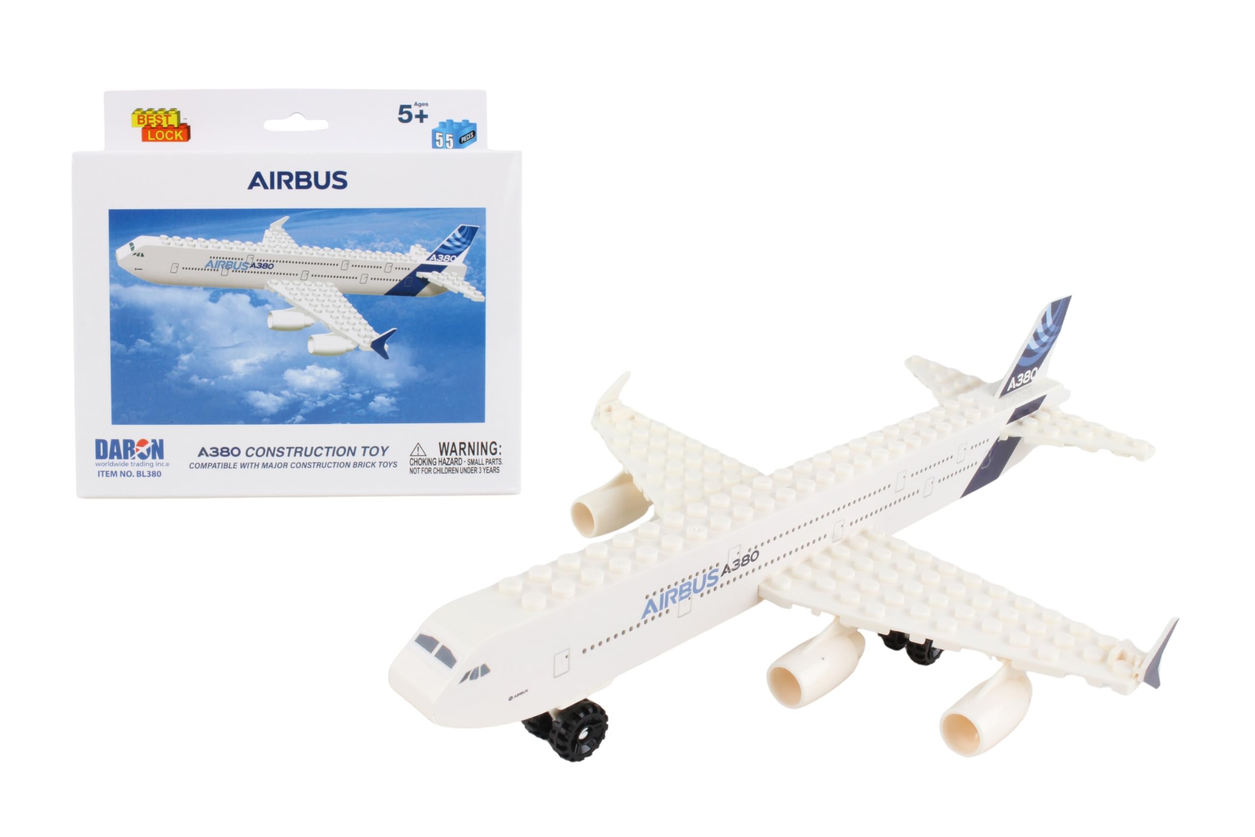 Amazon.com: Daron Airbus A380 Construction Toy (55-Piece)