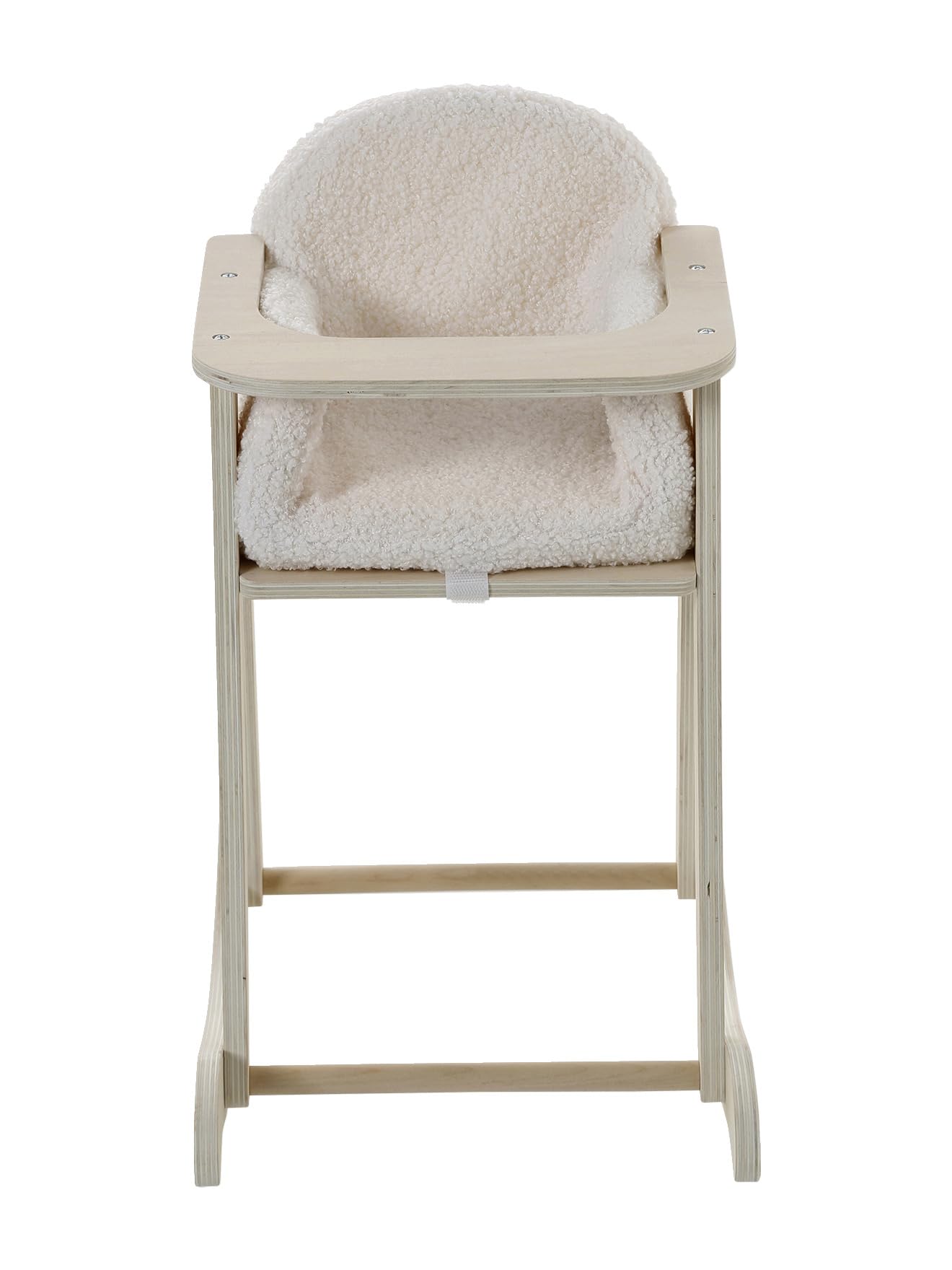 VERTBAUDET Chaise Haute à Bascule pour Poupon en Bois FSC® et Sherpa Dès 3 Ans