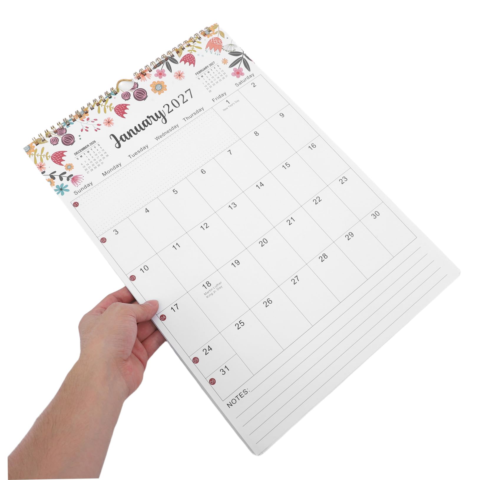 2026 Kalender, 2-teiliger Tischkalender, Monatskalender, Spiralbindung, akademischer Jahresplaner mit Drahtbindung, Klappdesign für Büro, Zuhause, Schule, glattes Papier für einfac