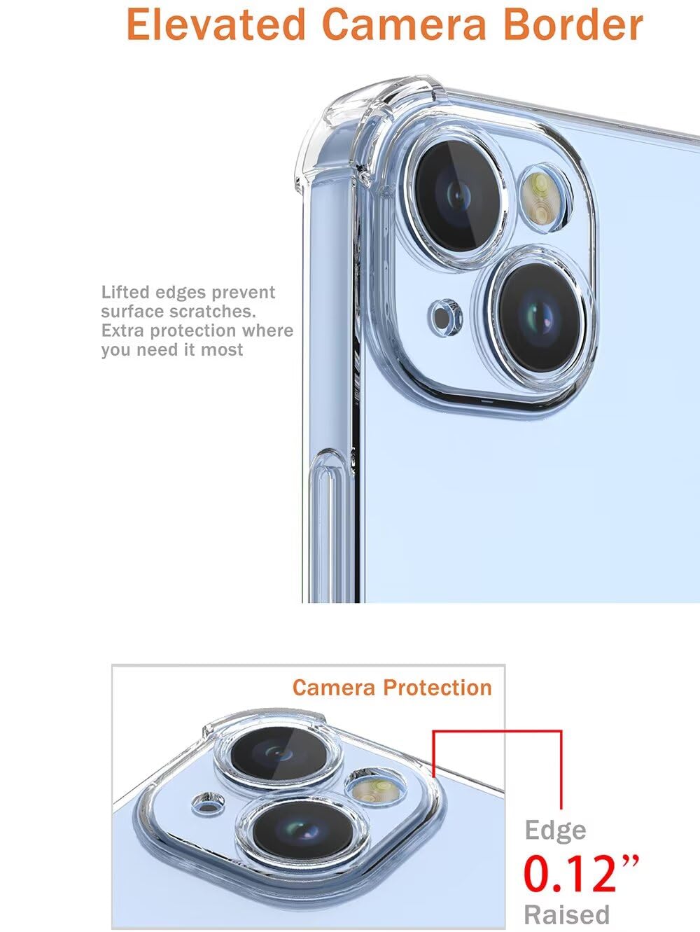 Liisooka Cover For Oppo Reno 13 FS 5G/Reno 13 F 5G/4G, Military Grade Slim Shockproof Case, Yellowing Resistant, Hard PC Phone Case, Scratch Resistant Back, Transparent - View #6