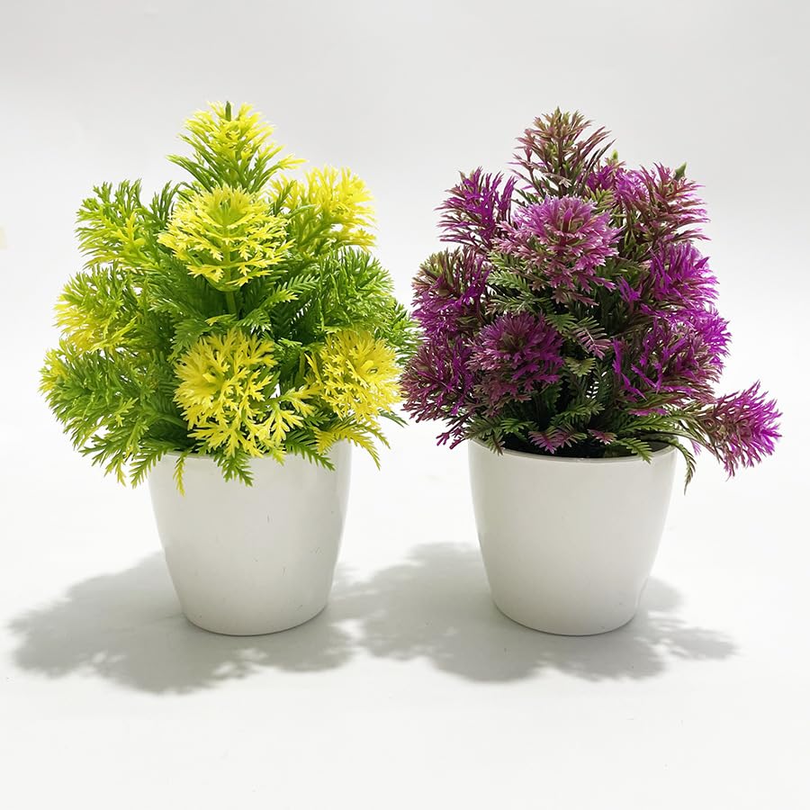 Plantes artificielles durables style boule persane avec pots de fleurs stables - 4