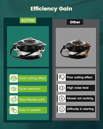 Miniatura 4 de SCITOO AM123038 - Embrague eléctrico para cortacésped de toma de fuerza compatible con John Deere AM122969, AM108393, AM123038, AM38260  para Warner