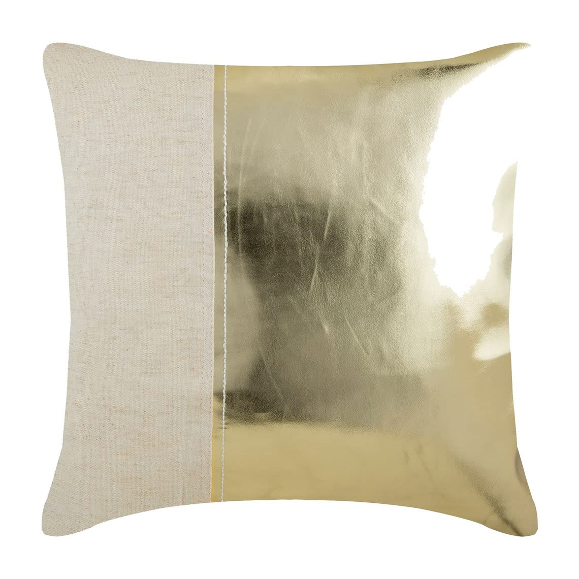 Buy The HomeCentric Luxury Metallic Gold Euro Pillow Shams 26x26 inch