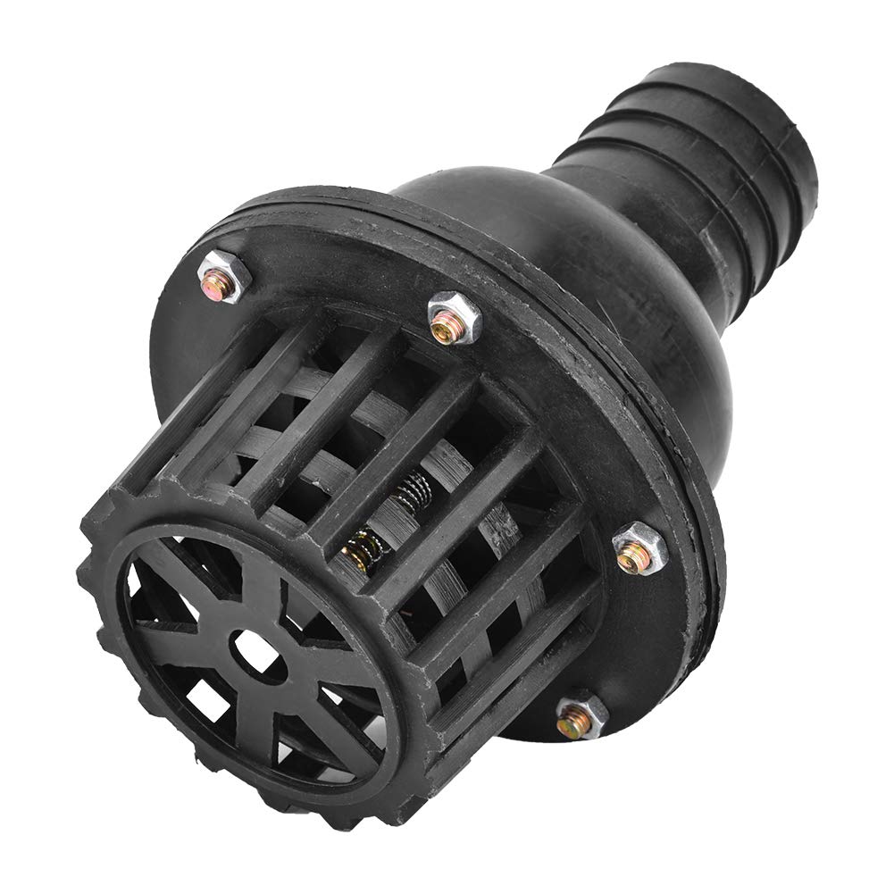 Alvinlite PVC Check Valve|Water Pump Foot Valve Low Pressure Flat Check Valve for Fluid Machine Black Water Pump