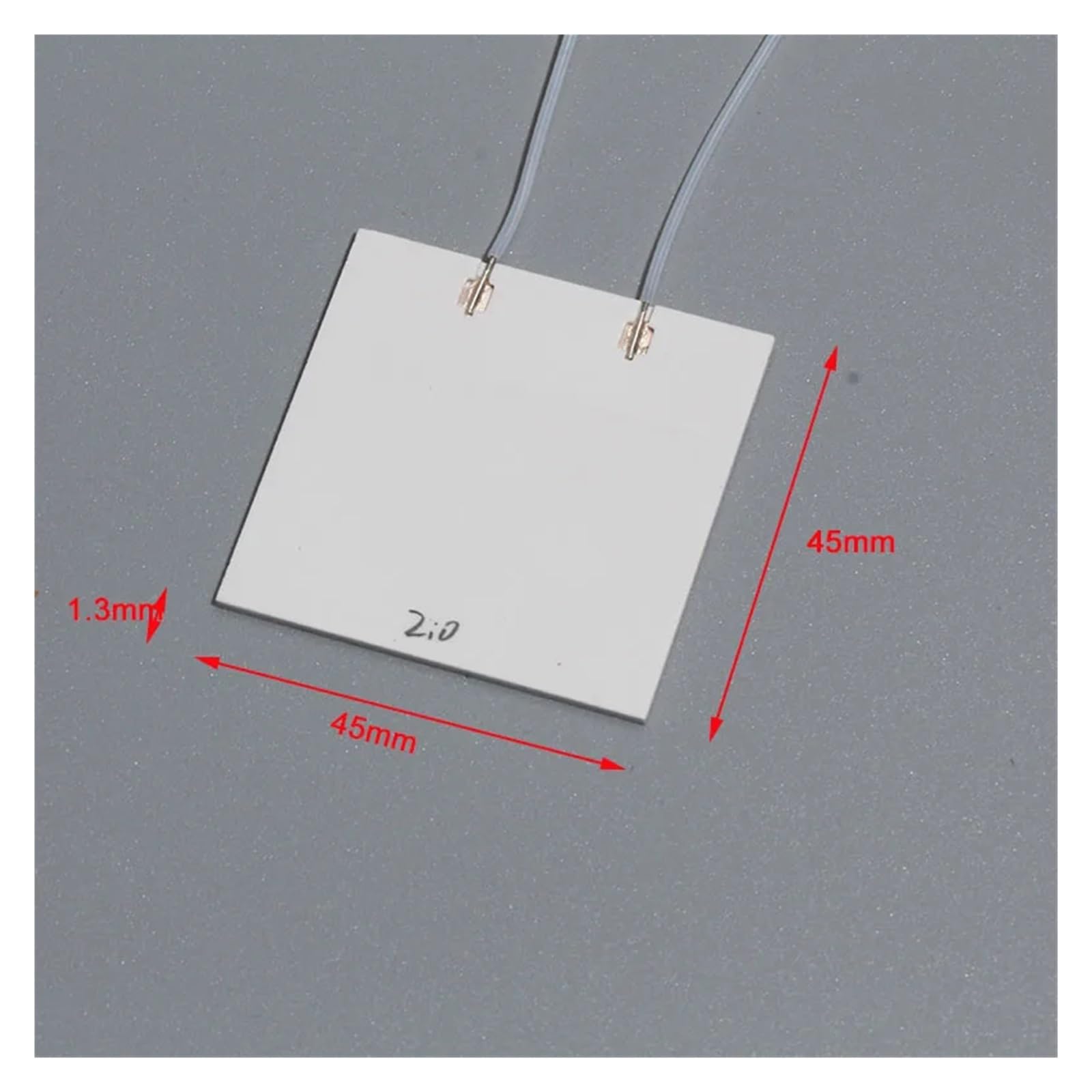 Placa calefactora de cerámica MCH de 45 x 45 x 1,3 mm, calentador de óxido de aluminio de alta temperatura para equipos de precisión, 1 unidad (5 V, 3 W, 45 C)