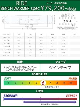 Amazon | 21-22 RIDE/ライド BENCHWARMER ベンチウォーマー メンズ