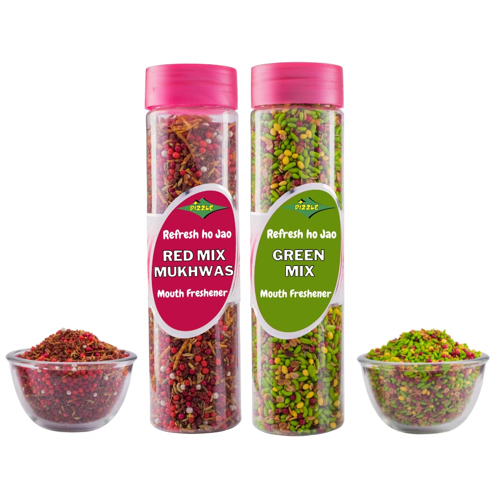 Dizzle Mouth Freshener Red Mix 210g & Green Mix 210g Pack of 2 (B07JL1DK43) Amazon Price History, Amazon Price Tracker