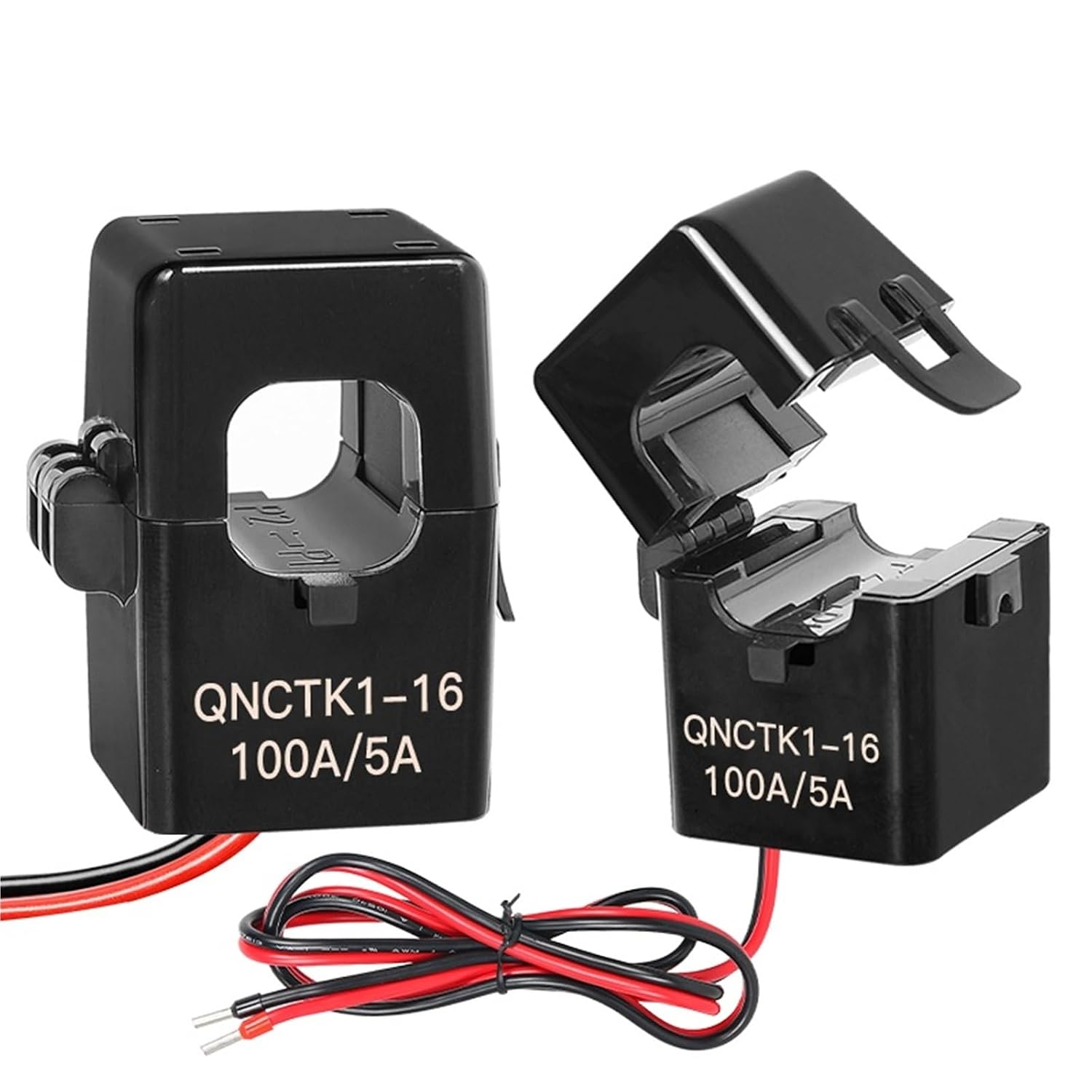 QNCTK1-16 Split Core Current Sensor 50 5A 100 5 150/5 200A Transformer Open Type 1Pcs(QNCKT1-16 50A-5A)