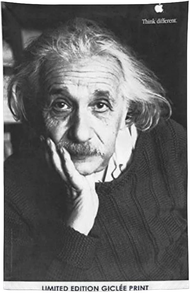 未額装　アインシュタイン　ポスター　apple Amazon.co.jp: レア アップル アルバート アインシュタイン シンク