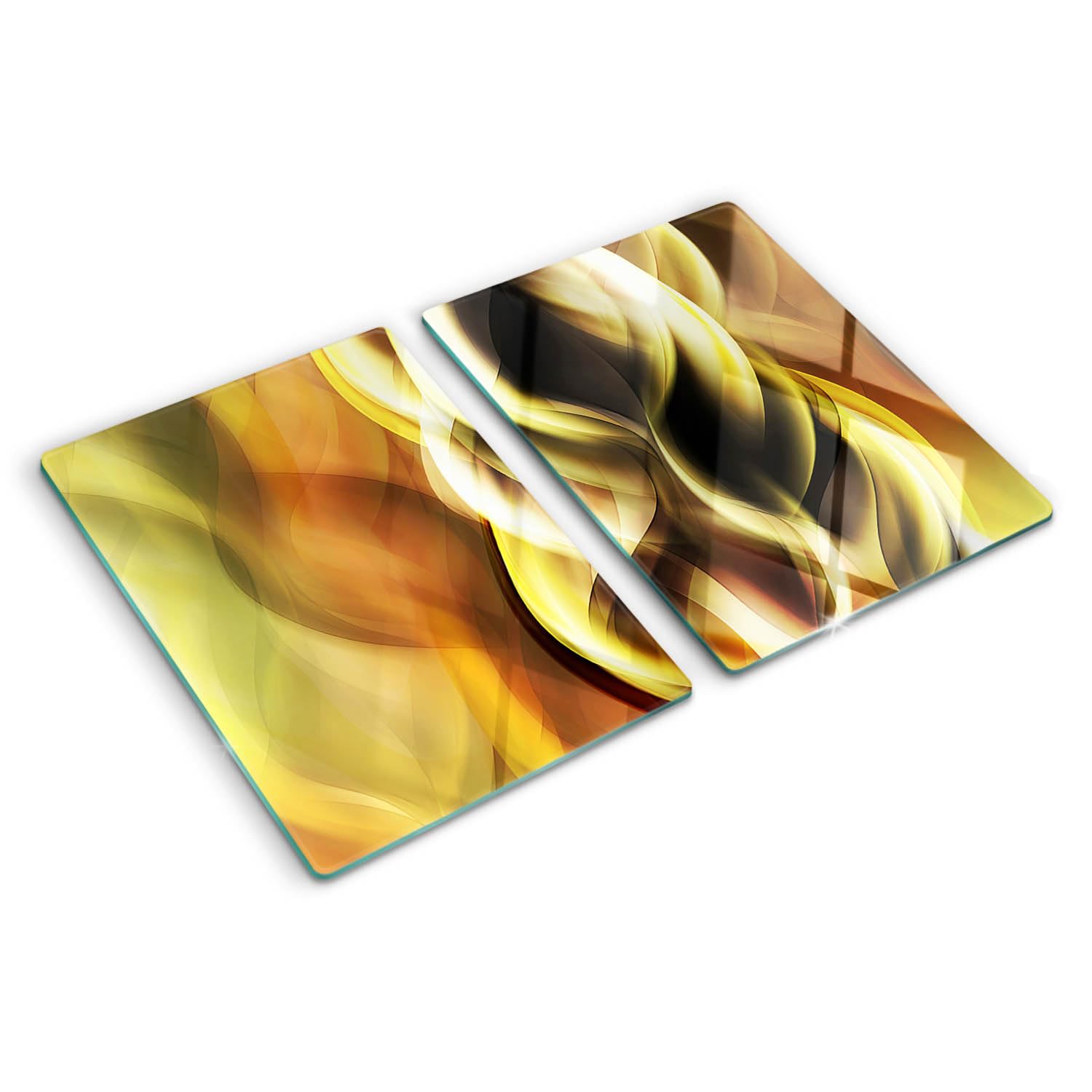 Planche en verre thermorésistante aux bords polis symétrique