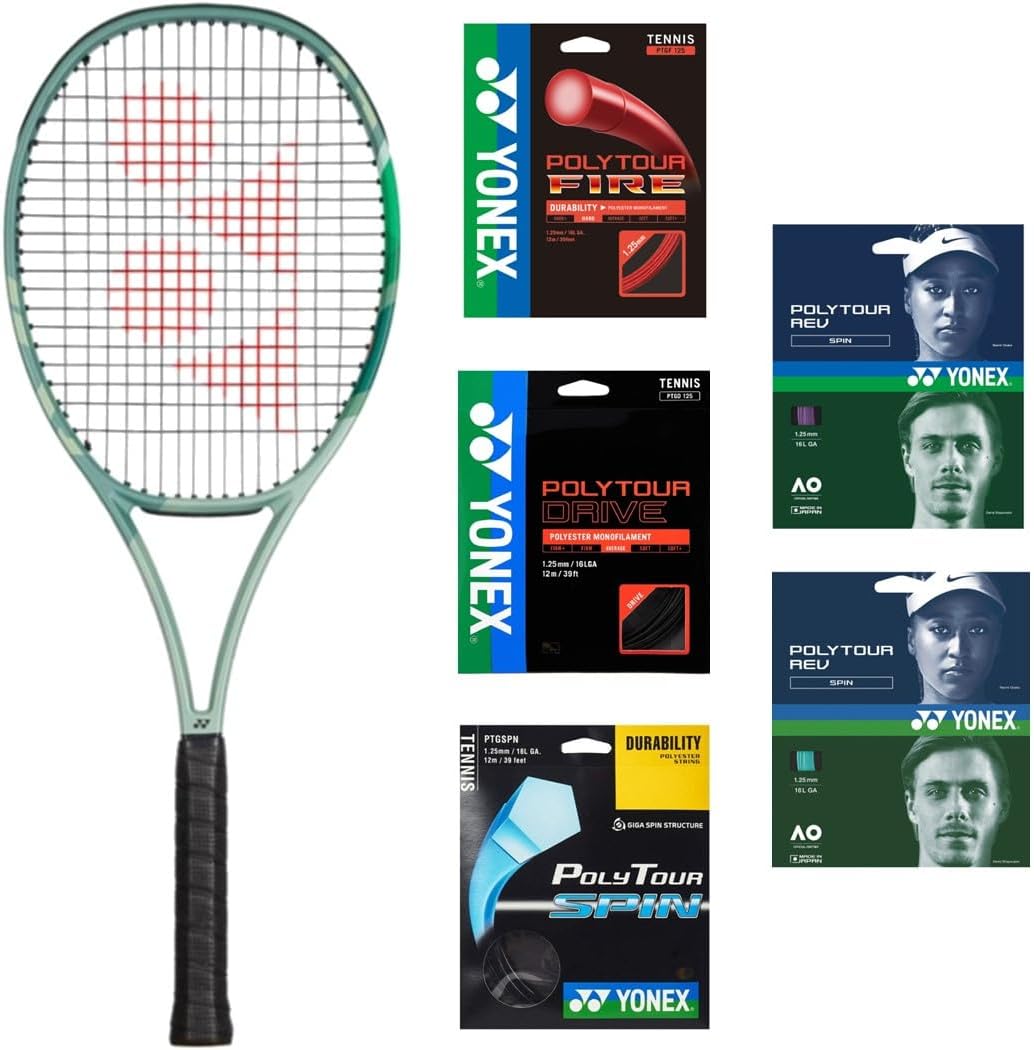 Yonex Percept 97 Tennis Racquet (Olive Green) - Strung with Your Choice of 125-Gauge String