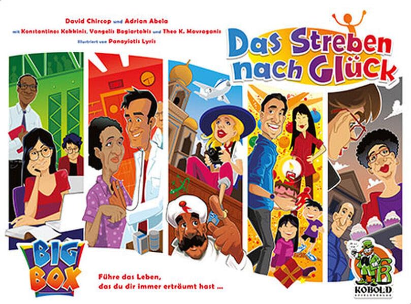 Das Streben nach Glück - Big Box I Komplettset mit Grundspiel & Erweiterungen I Strategisches Lebenssimulations-Brettspiel I Familienspiel für 1–4 Spieler ab 12 Jahren