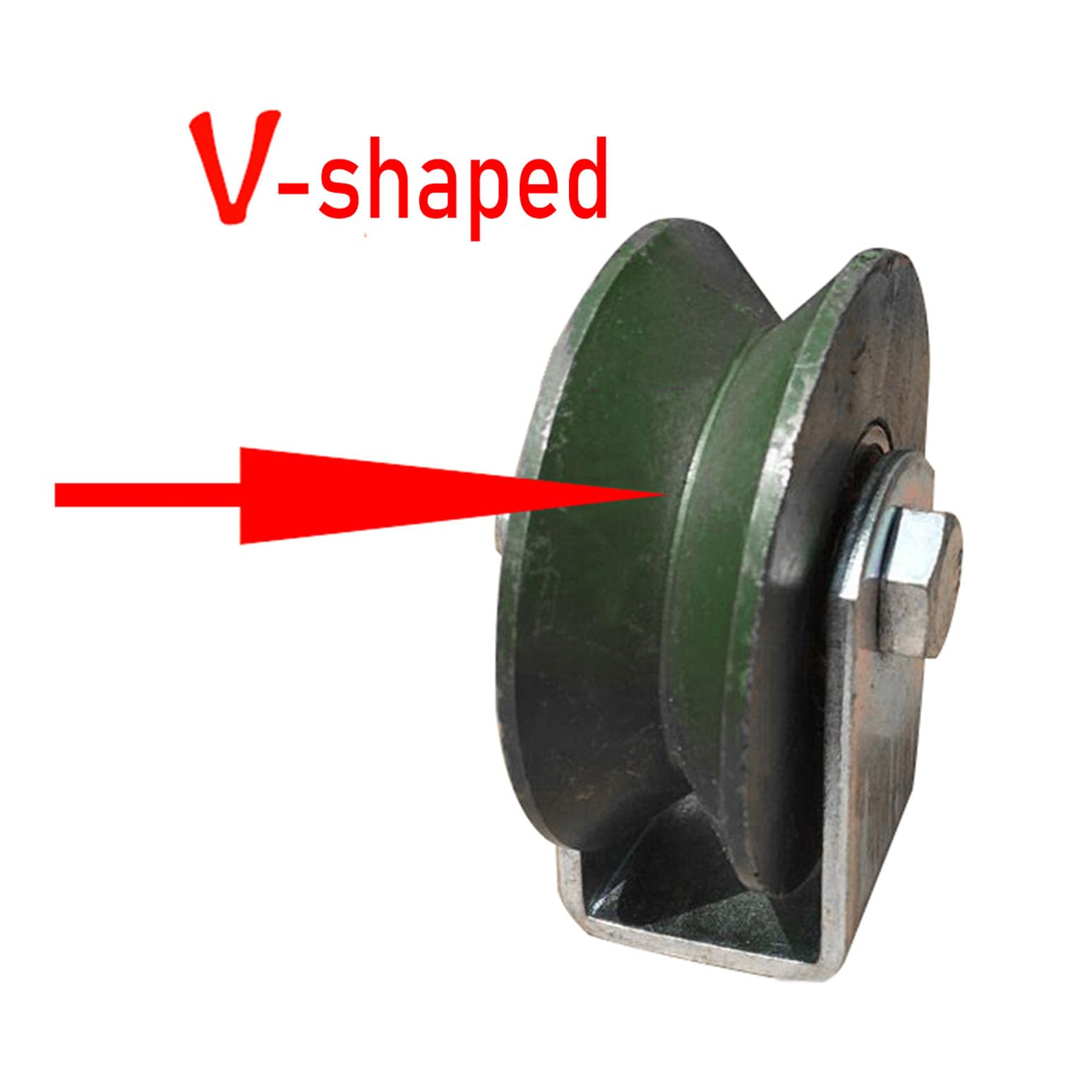 Schwere H-Nut-Laufrolle Aus Stahl – 79 Mm, Traglast 500 Kg, Für Schiebetore & Industrieanlagen