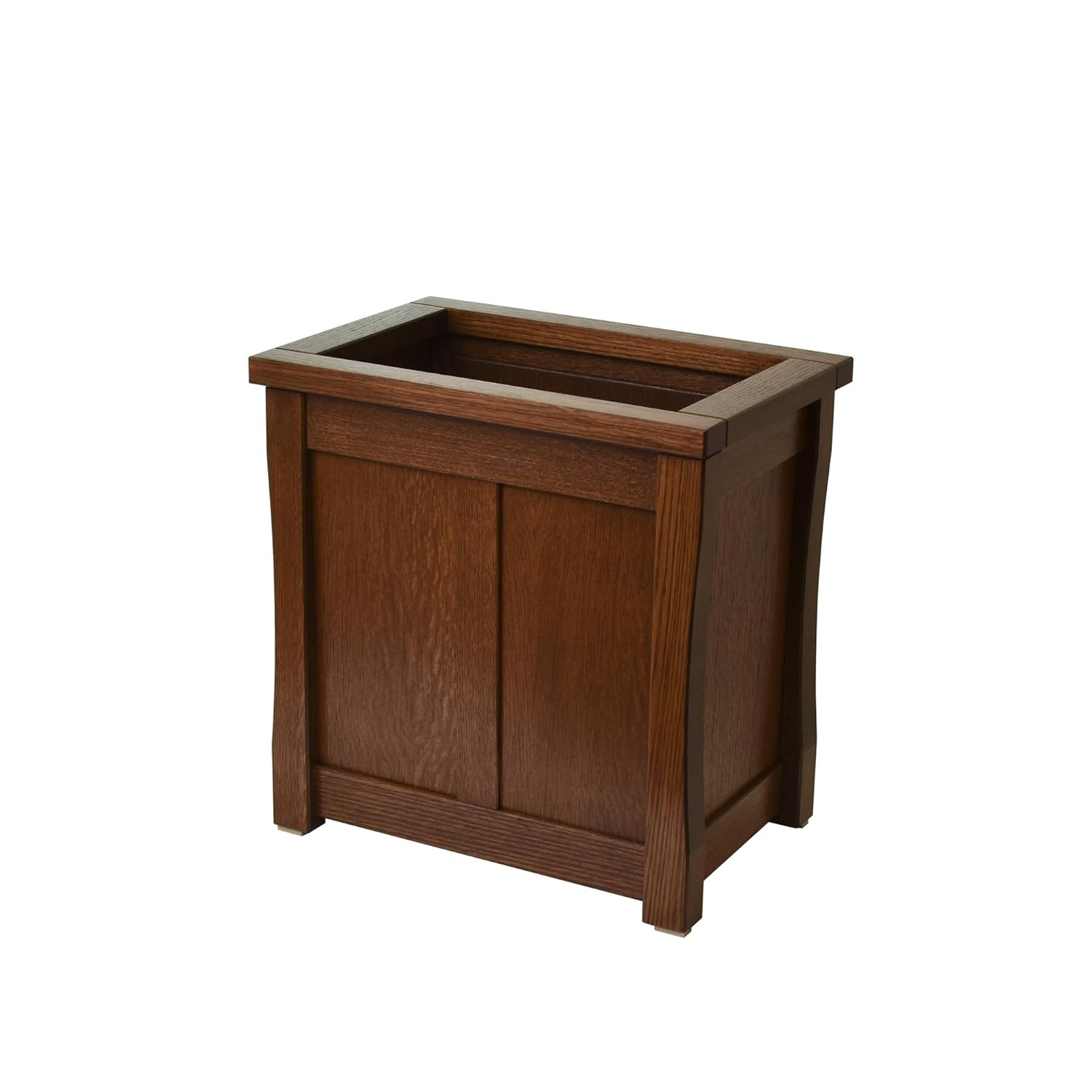 Large Wooden Trash can. Mission Style. Oak. CQ-2-34