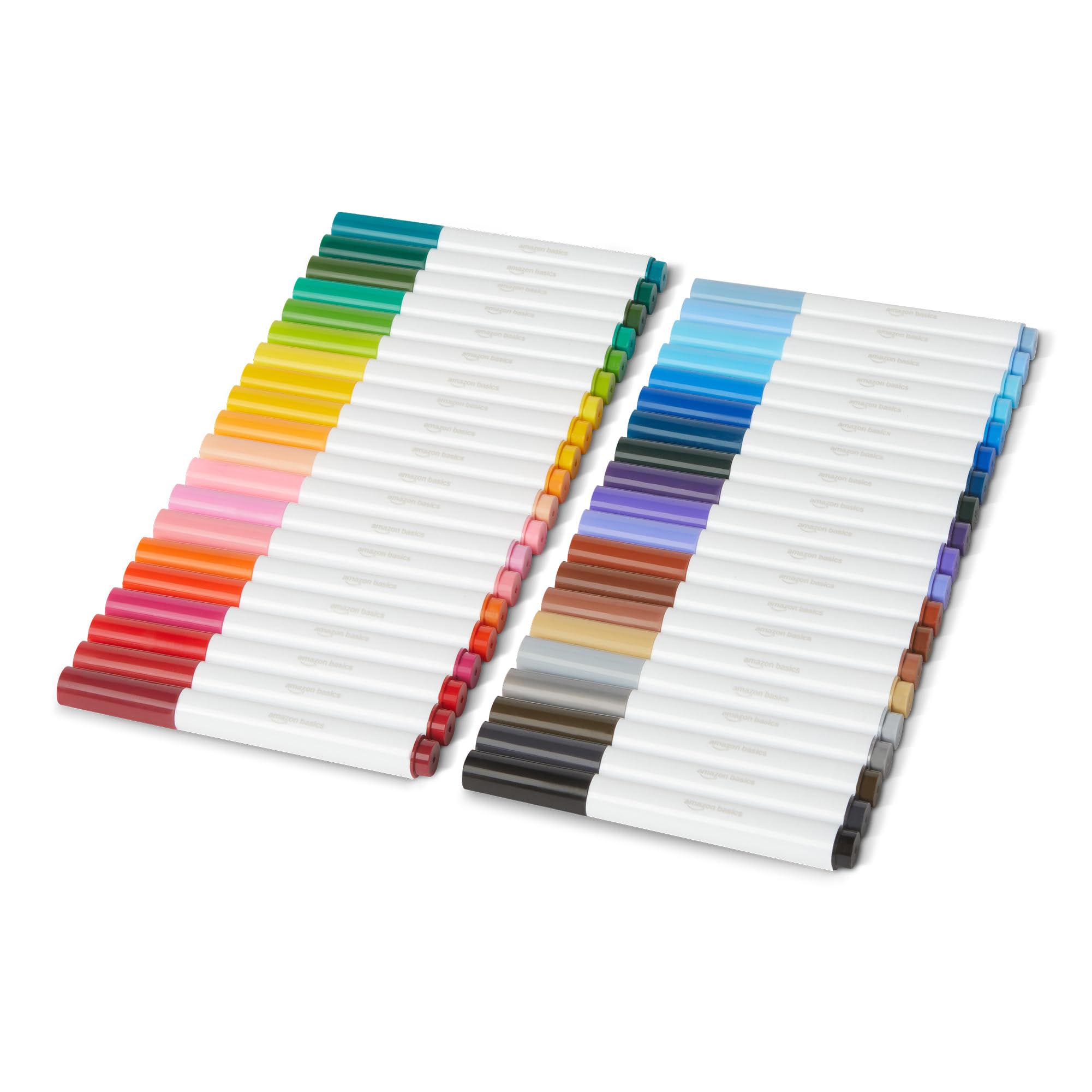 Amazon Basics Broad Line 40 Colors Washable Markers, Pack of 40, Multicolored
