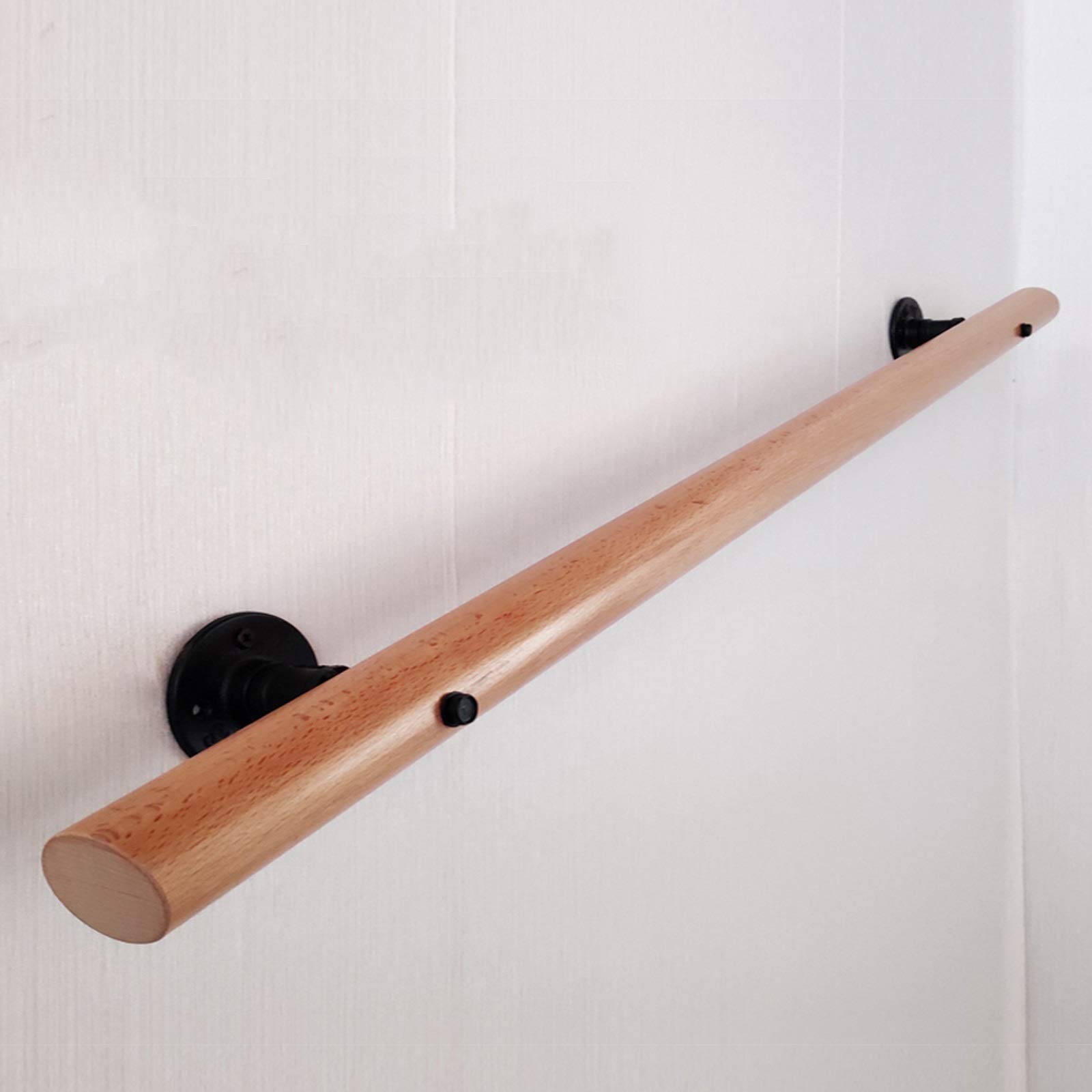 KHLMSRXJ Stair banister handrail Indoor Stairs Non-slip Beech Handrails, Elderly/child Barrier-free Stair Handrails, Decorative Garden/corridor/attic Non-slip Pine Handrails (Size : 300cm)